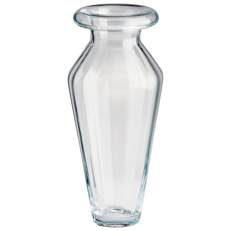 Rocco Glass Table Vase, 15.5" H x 7" W x 7" D