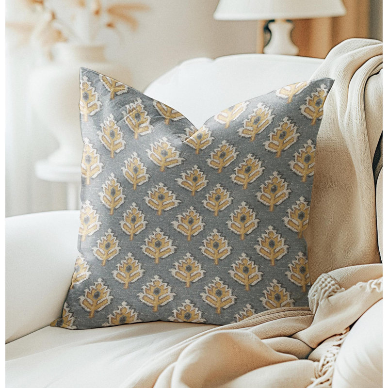 Housse de coussin moutarde jaune moutarde, H 15 po x l 15 po