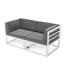 Ensemble de 2 fauteuils de coin d'extérieur en aluminium avec coussins (ensemble de 2)-120950979-120950980