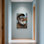 Fashion Old Man Droire Beer In City - reproduction d'art sur toile