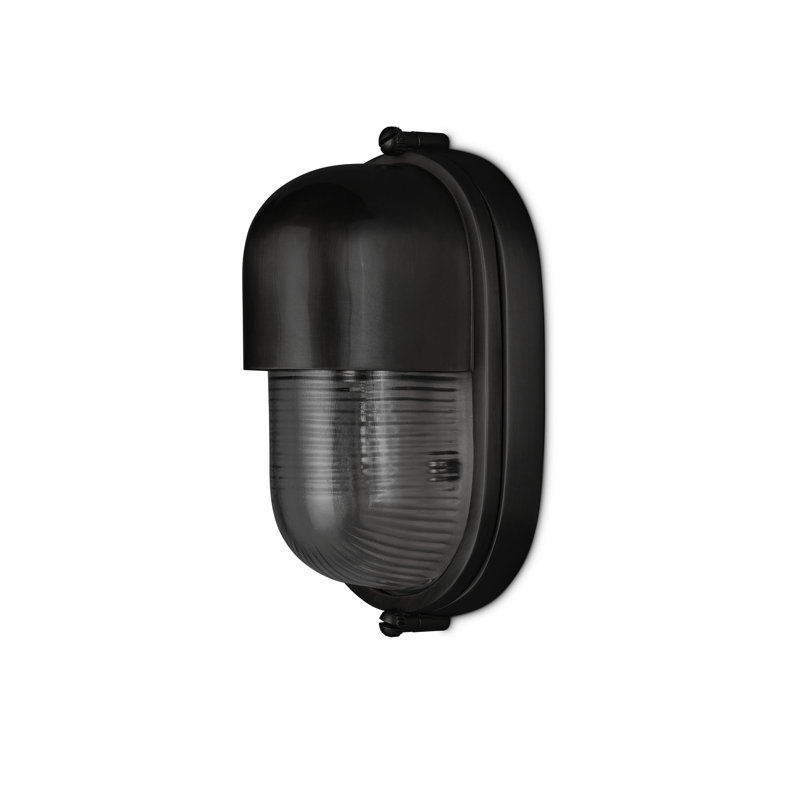Maritime Outdoor Wall Sconce, Satin Black