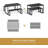 Ezzah Rectangular Dining Set with Benches-883681608-815841248-815841251