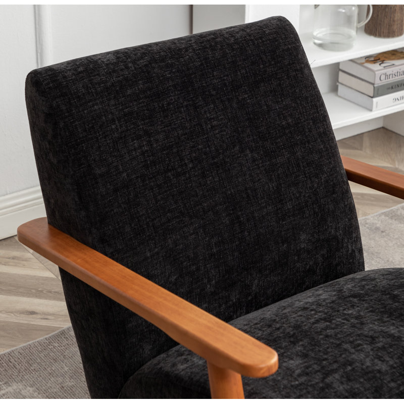 Fauteuil Andablo, Chenille noir