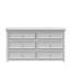 Commode combinée 6 tiroirs Ardice
