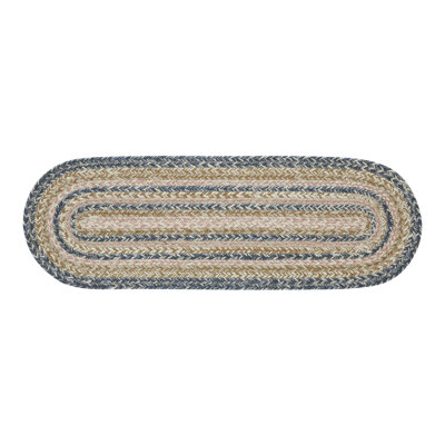 Markaylah Oval Geometric Jute Table Runner