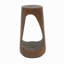 Table d'appoint d'extérieur, table de bout à conception creuse, table de tabouret de jardin de patio, table d'appoint décorative pour terrasse de balcon de plage, béton léger, texture semblable au bois-1333476141