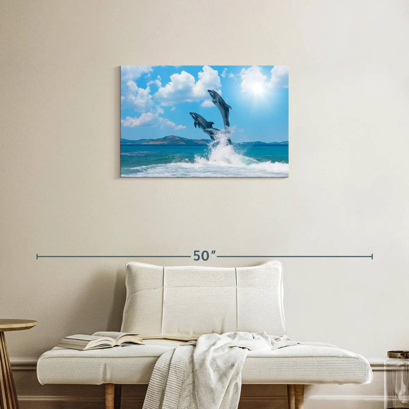 Brampt Dolphin Paradise, 20" H x 30" W