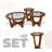 3 Piece Coffee Table Set