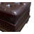Cawthon Transitional 26" W Tufted Rectangle Ottoman in Espresso and Cherry