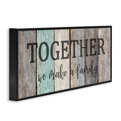 Together We Make a Family Quote Giclee Art by Kim Allen