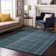 Premium Machine Washable Cerrito AMF541 Teal Rug