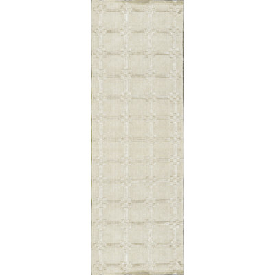 Hand-Knotted High-Quality Ivory Runner