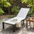 Marlin Modern Aluminum Outdoor Reclining Chaise Lounge - Weather-Resistant Sling Patio Chair for Poolside & Sunbathing-943377676-943377677