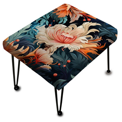 Oceanic Harmony - motif tropical - repose-pieds rectangulaire tropical