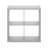 Furinno Cubicle Open Back Decorative Cube Storage Organizer, 4-Cube, Light Grey-1242548528-1236626856