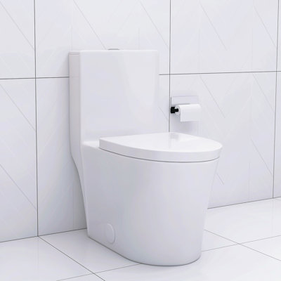 Modern Toilet With 360 Degree Flush And Comfortable Design Silent Skirted For Bathroom
