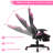 Ebern Designs Adjustable Reclining Ergonomic Swiveling PC & Racing Game Chair with Footrest-426508212