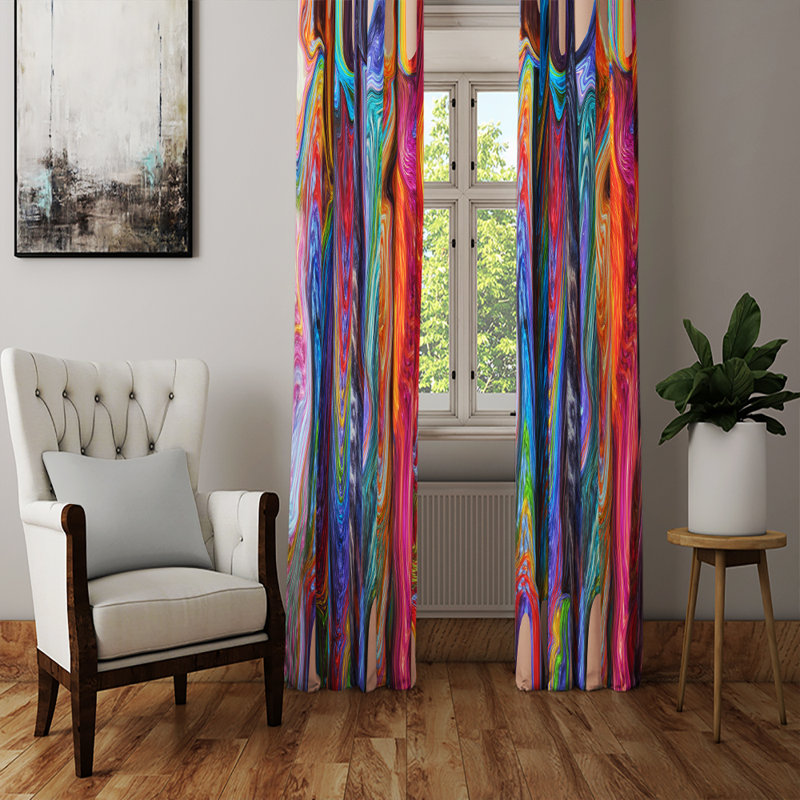Semi Sheer Curtain Pair, 20" W x 82" L