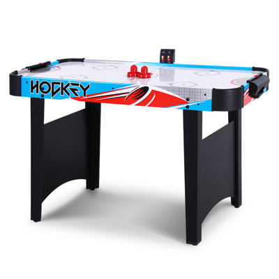 RayChee 48” 2 -Player Air Hockey Table with 2 Pucks, 2 Pushers, Digital LED Scoreboard, Powerful 12V Motor