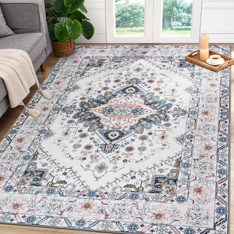 Vintage Look Shag Area Rug, Rectangle 275 x 336 cm