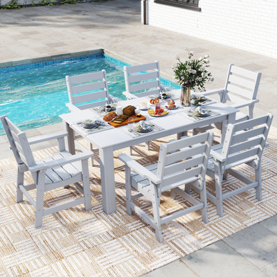 7-Piece Outdoor Dining Set All Weather