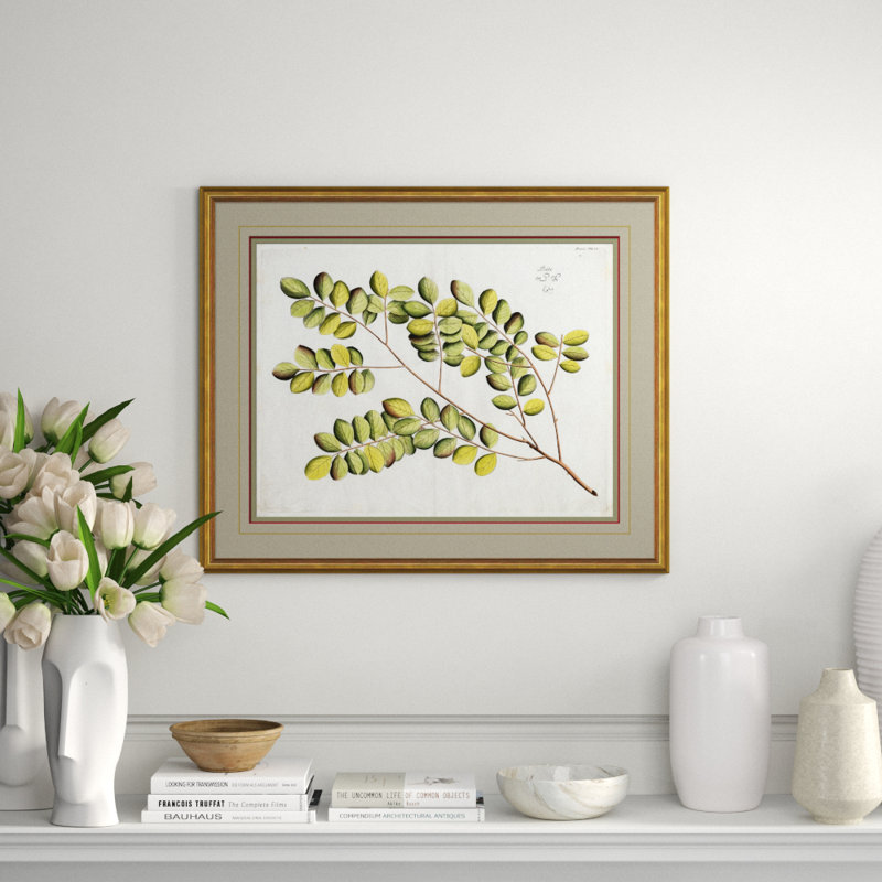 Malaberica Leaves in Color 4 Framed