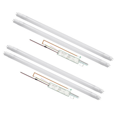 E2 Lighting 4ft Emergency Type C T8 LED Kit | 2 Pack | 15W | 5CCT Tunable | 90-Min Battery Backup