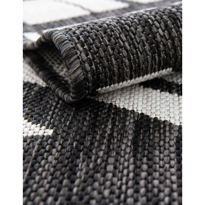 Tapis intérieur / extérieur d'extérieur moderne, Rectangle 2 pi x 3 pi 1 po