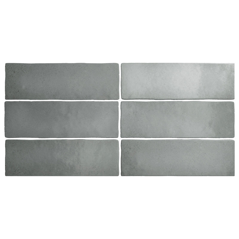 Subway Tile 3" x 8" Ceramic Subway Tile, Gray