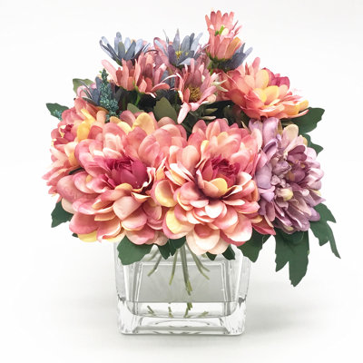 Silk Daisy Arrangement in Vase