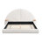 Unique Arched Boucle Bed with Small Table,Queen,Beige