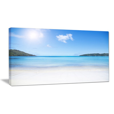 «Calm Beach of Azure Indian Ocean», reproduction de photo sur toile tendue