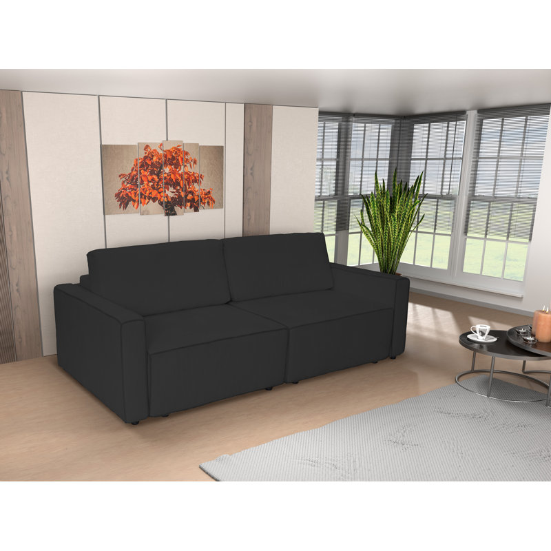 3 Seater Sleeper, Black