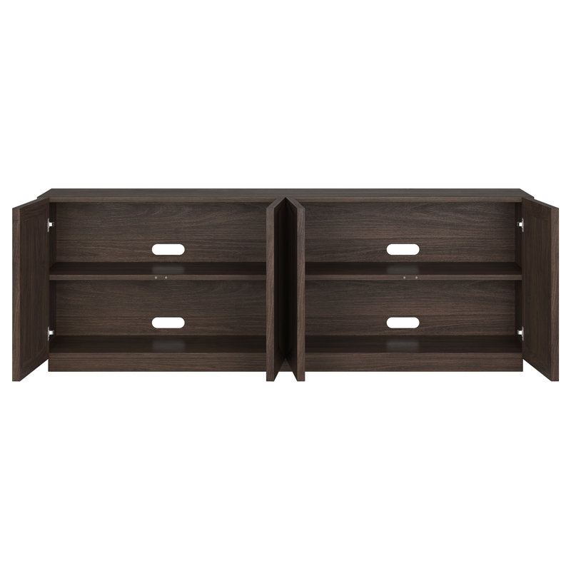 Morse Rectangular TV Stand for TV's up to 75", Alder Brown