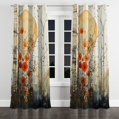 Avarika - Abstract Collages Grommet Curtain - Velvet Room Darkening - 1 Panel