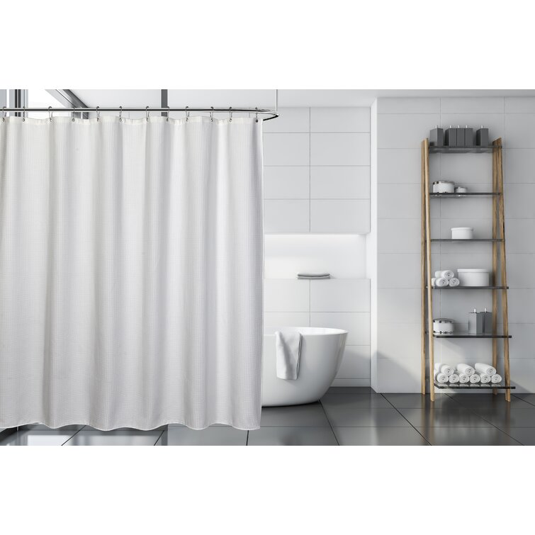 Vera Wang Marled Waffle Grey Shower Curtain & Reviews - Wayfair Canada