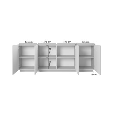 Meisel 200cm Sideboard