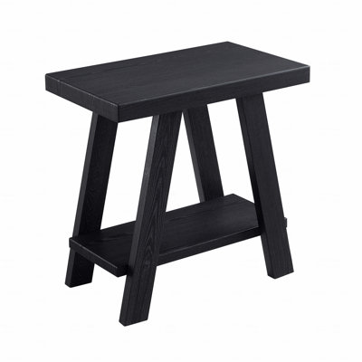 Contemporary Wooden Shelf Side Table