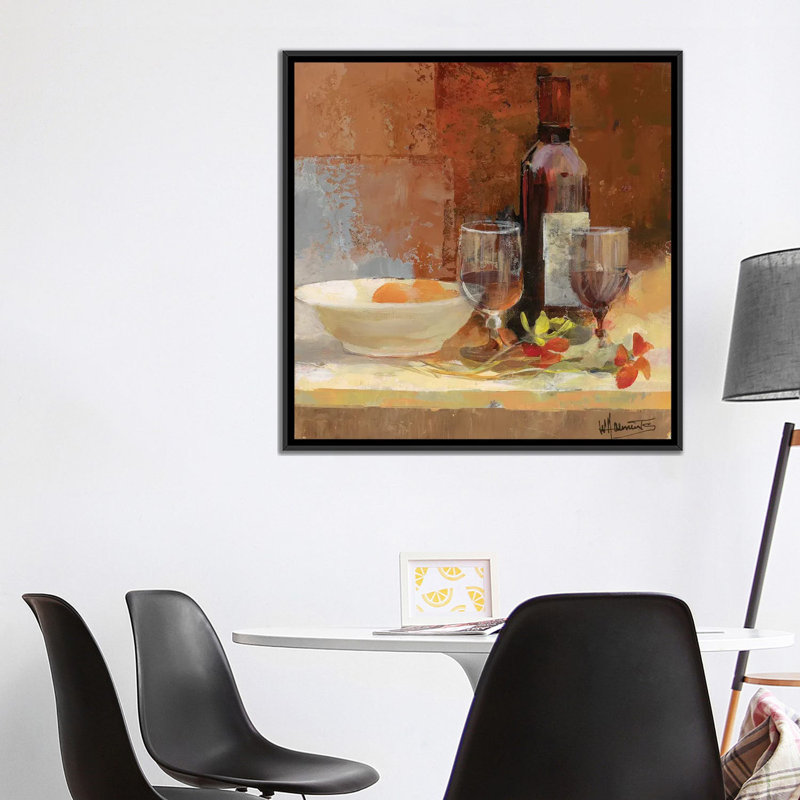 « a good gout i », impression sur toile, H 18 po x l 18 po x P 1,5 po, Toile avec cadre noir, Pas de tapis