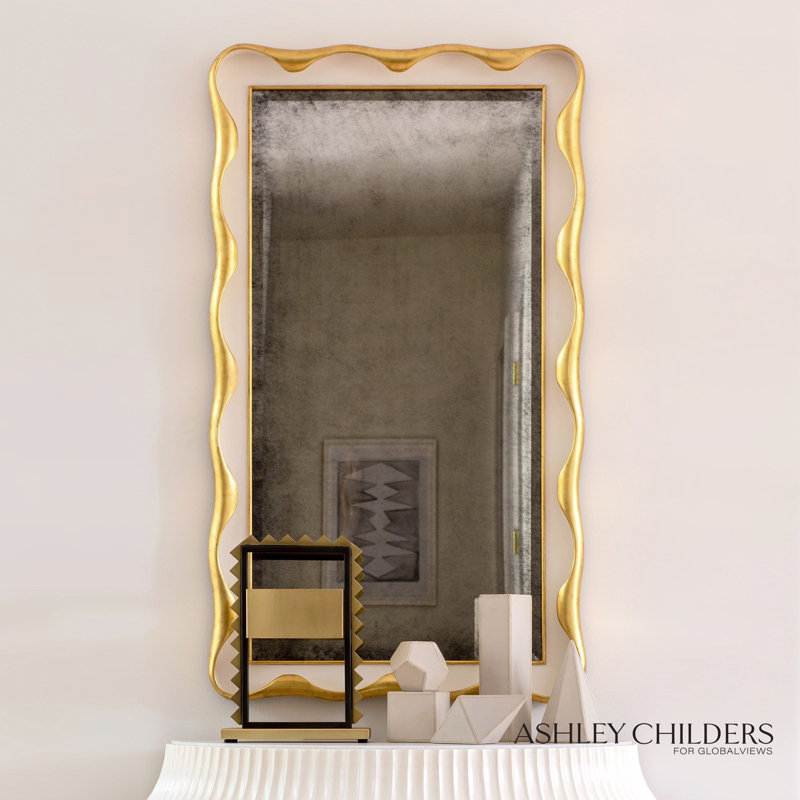 Venus Mirror, Cream/Gold