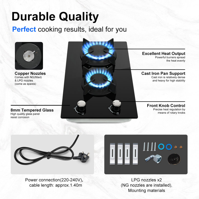 SNDOAS Kochfeld 4200 Watt Double Burner
