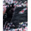 Tapis unique fait à la main Ikat - noir, 9 pi 1 po x 12 pi 1 po