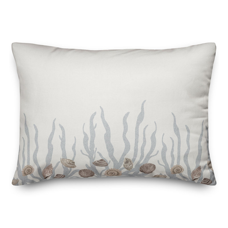 Polyester/Polyester Blend Lumbar Rectangular Pillow Cover & Insert, Blush/Blue/White