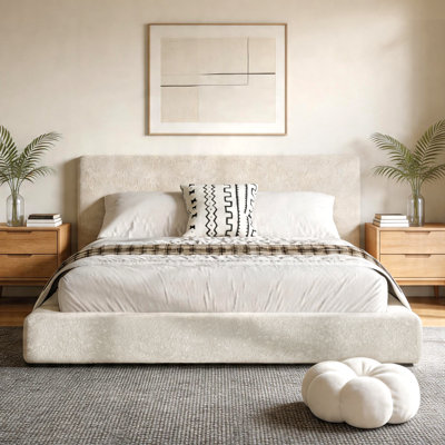 AirFrame Queen Cloud Bed with Sliding Shelves