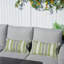 Coussin décoratif réversible rayé intérieur / extérieur (ensemble de 2)