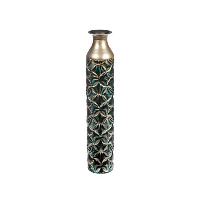 Bellariva Teal Stainless Steel Floor Vase
