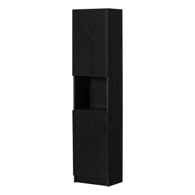Liora Narrow 2-Door Narrow Bookcase