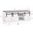 White Rustic Style Storage Bench with Sliding Barn Doors and Padded Seat Cushion