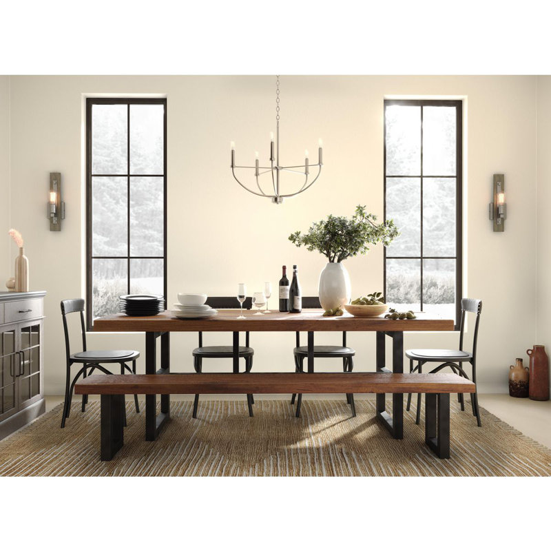 5 - Light Dimmable Classic / Traditional Chandelier, Brushed Nickel