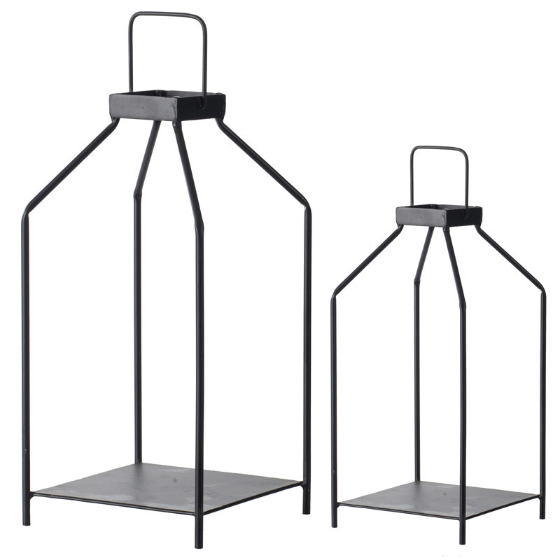 18'' H Iron Tabletop Lantern